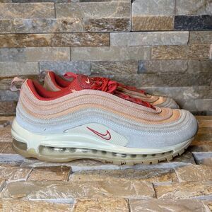 Nike Air Max 97 Sisterhood Orange Chalk Cashmere Sneakers Women's Size 9.5